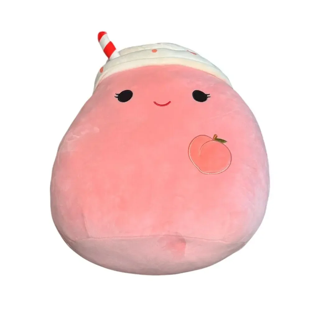 The Squishmallows Large 16” Pink Peachy By Shelby’s Peach Milkshake